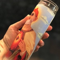 Aquatic Dude Funny Prayer Candle, Bill Murray Religious Candle - thumbnail 4