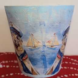 Plant Pot, Ceramic Pot, Flower Pot, Garden Pot, Outdoor & Indoor Pot, Plant Planter, Gift, Decoupage, Pot & Saucer, Garden Decoration, Planter, Pot - thumbnail 3