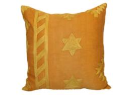 Hand-Embroidered Silk Suzani Pillow Cover - thumbnail 1