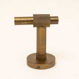 Antique Brass Finish Knurled Bathroom Accessory Range - Towel Rail Roll Holder Hook - thumbnail 3