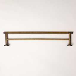 Antique Brass Finish Knurled Bathroom Accessory Range - Towel Rail Roll Holder Hook - thumbnail 4