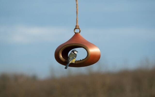Decorative Bird Feeder - Copper - image 1