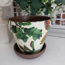 Indoor Plant Pot. Various Designs Emma Bridgewater Decoupaged Terracotta Pots. Three Sizes Available - thumbnail 1