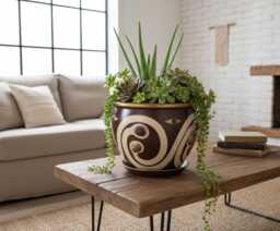 Large Ceramic Planter Indoor 12 - thumbnail 1