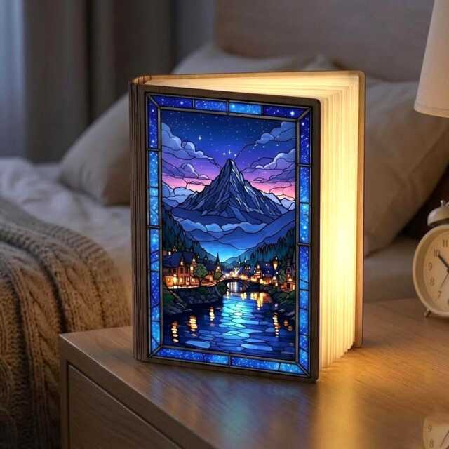 Velaris Night Court Book Lamp, Acotar Fantasy Light, City Of Starlight Reader Gift, Bookish Decor, Reading Lover Light - image 1