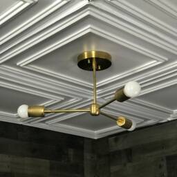 Atlas Modern 3 Light Sputnik Mid Century Industrial Chandelier - thumbnail 2