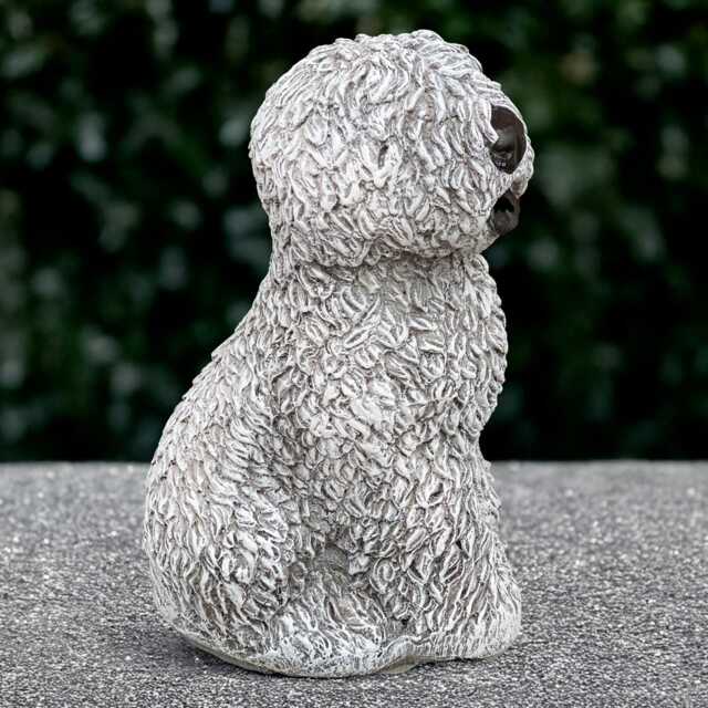 Concrete English Sheepdog Sculpture Outdoor Shaggy Dog Statue Stone Figurine Cement Pet Ornament Memorial Decoration Lover Gift - image 1