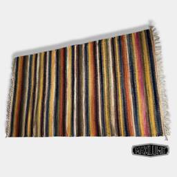 Hand Knotted Reversible Flat Weave Pure Wool Colourful Kilim Woollen Rug 3Ft X 5Ft - thumbnail 1