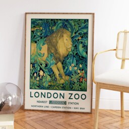 William Morris Print, London Zoo Poster, Vintage Wall Art, Floral A1/A2/A3/A4 - thumbnail 2