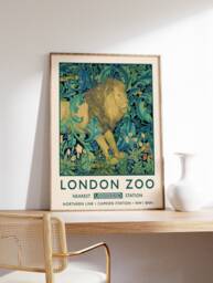 William Morris Print, London Zoo Poster, Vintage Wall Art, Floral A1/A2/A3/A4 - thumbnail 1