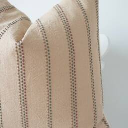 Brown Tribal Hemp Hand Woven Natural Dye Color Hmong Lumbar Pillow Cover - thumbnail 3