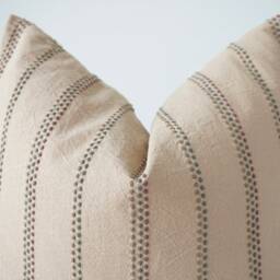 Brown Tribal Hemp Hand Woven Natural Dye Color Hmong Lumbar Pillow Cover - thumbnail 2