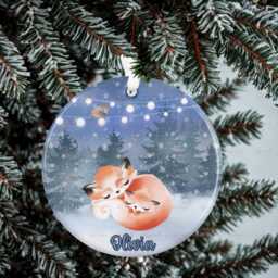 Personalised Kids Christmas Decoration - Granddaughter Gift Custom Bauble For Boys & Girls Stocking Filler Eve Box