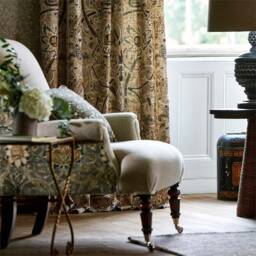 William Morris & Co Bullerswood Door Curtain Stone - thumbnail 2