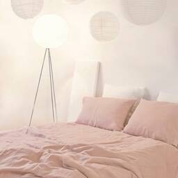 Pastel Pink Softened Linen Duvet Cover - thumbnail 2