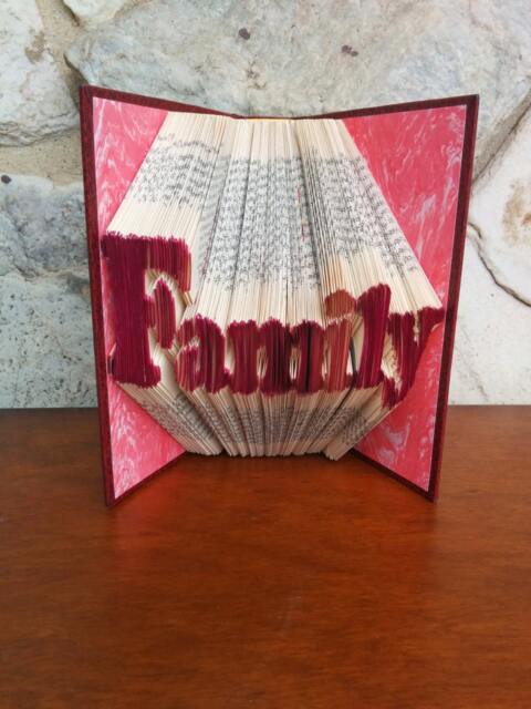 Family - Folded Book Art Fully Customizable, Mother, Father - image 1