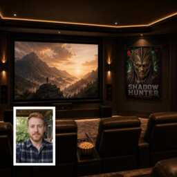 Personalised Alien Trophy Hunter Canvas From Photo, Custom Title Subtitle, Sci-Fi Jungle Stalker Wall Art Gift For Gaming Rooms & Offices - thumbnail 4