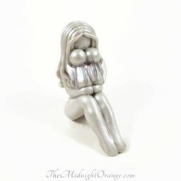 Twin Loss Memorial Sculpture Handmade Clay Keepsake By The Midnight Orange - thumbnail 3