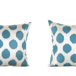Set Of 4 Pcs, Ikat Pillow Cover, Silk & Cotton Pillow, 20.08 - thumbnail 2