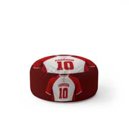 Personalised Name England Flag Kids Pouffe Football T Shirt Number Jersey Supporter Decor St Georges Cross Sport Bedroom Playroom Seat Rest - thumbnail 4