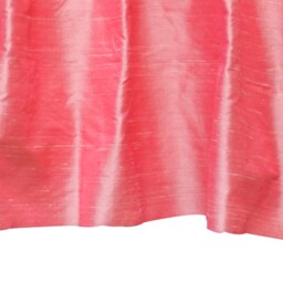 Coral Silk Dupioni Curtain Panels - Rod Pocket, Grommet, Box Pleat, Three Pinch Tab Top & Plain Ring Top - thumbnail 3