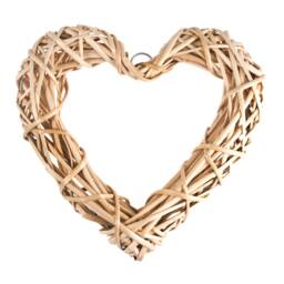 Occasions Heart Shape Willow Wreath Base Christmas Festive Xmas Diy Florist Door - thumbnail 3