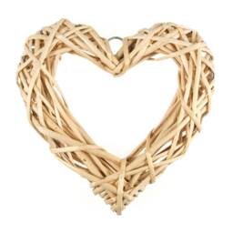 Occasions Heart Shape Willow Wreath Base Christmas Festive Xmas Diy Florist Door - thumbnail 2