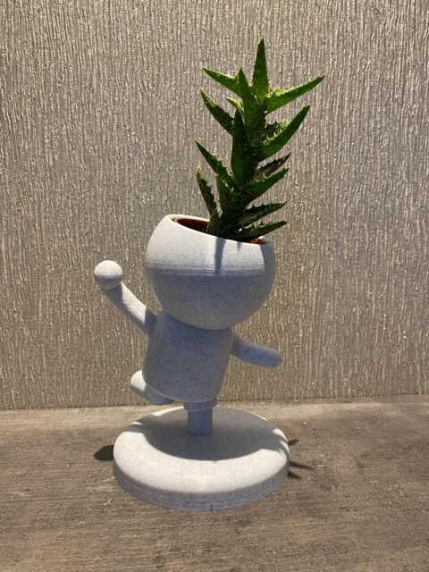 "Cricket Gift Succulent Planter ""Wee Jimmy Muralitharan The Bowler" - image 1