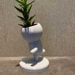 "Cricket Gift Succulent Planter ""Wee Jimmy Muralitharan The Bowler" - thumbnail 2