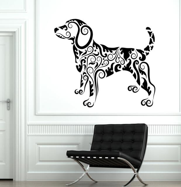 Wall Decal Animal Dog Pets Ornament Tribal Mural Vinyl 1705Dz - image 1
