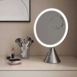 Lumiglam Pro Cosmetic Vanity Mirror With Lights - Chrome Led Makeup Mirror, Tri-Colour, Rechargeable, 5x Magnetic Magnifier - thumbnail 1