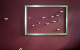 "Wall Art ""Flock Of Birds" - thumbnail 1