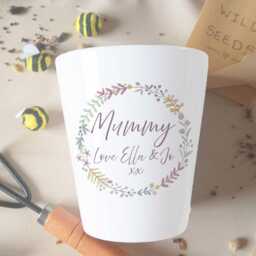 Personalised Ceramic Plant Pot, Custom Mother's Day Gift For Nanna - thumbnail 2