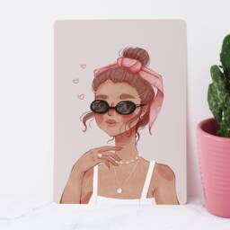 Summer Fashion Girl Art Print - Kawaii Illustration Illustrated - thumbnail 3