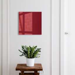 Vivid Burgundy Wall Mounted Key Cabinet, Claret Industrial Box, Minimalist Backgrounds & Patterns - thumbnail 1