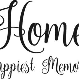 Home Where The Happiest Memories Are Made -Vinyl Wall Decal-Kitchen Decor - Entryway Home Family Decor - thumbnail 2