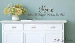 Home Where The Happiest Memories Are Made -Vinyl Wall Decal-Kitchen Decor - Entryway Home Family Decor - thumbnail 1