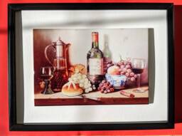 "Wine Ceramic Wall Art Tile, 8"" By 12" - thumbnail 1