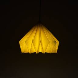 Brownfolds Yellow Paper Origami Lamp Shade Vanilla Bliss Dual Pack - thumbnail 2