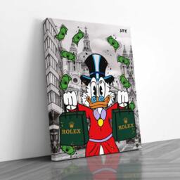 Scrooge Mcduck London Pop Art Canvas - Alec Monopoly Inspired - thumbnail 2
