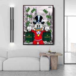 Scrooge Mcduck London Pop Art Canvas - Alec Monopoly Inspired - thumbnail 1