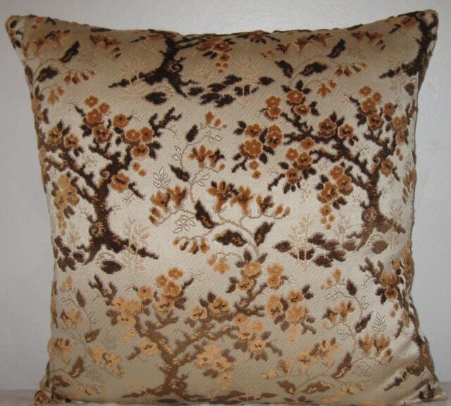 "Chenille Floral Pattern Decorative Pillow Cover-24""x24" - image 1
