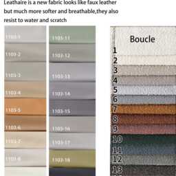 600+ Colors, Sofa Cushion Cover, Back Leathaire Bench Cushion Anti-Scratch, Water Proof Cover - thumbnail 4