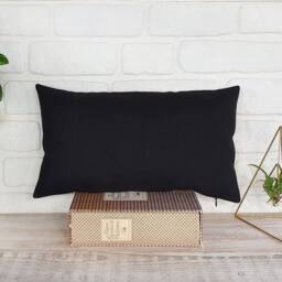 Color Block Pillow Cover - Zen Camel Faux Leather, Linen Accent - thumbnail 3