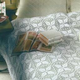 Crochet Bedspread-Throw-Blanket Size Approx 175 cm - 70 Inches Square Dreamtime - thumbnail 2