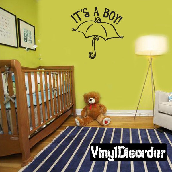 It's A Boy - Vinyl Wall Decal Quotes Sticker Ce013Itsaboyviiiet - image 1