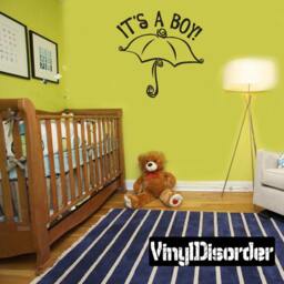 It's A Boy - Vinyl Wall Decal Quotes Sticker Ce013Itsaboyviiiet - thumbnail 1