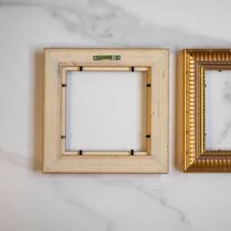 15x15 cm Wood Vintage Style Golden Handcrafted Frame 6x6 Inch - thumbnail 2