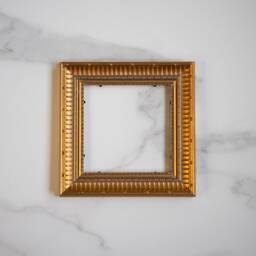 15x15 cm Wood Vintage Style Golden Handcrafted Frame 6x6 Inch - thumbnail 3