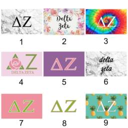 Pro-Graphx Delta Zeta Sorority Flag - 3' X 5' Dorm Tapestry Wall Decoration - thumbnail 2